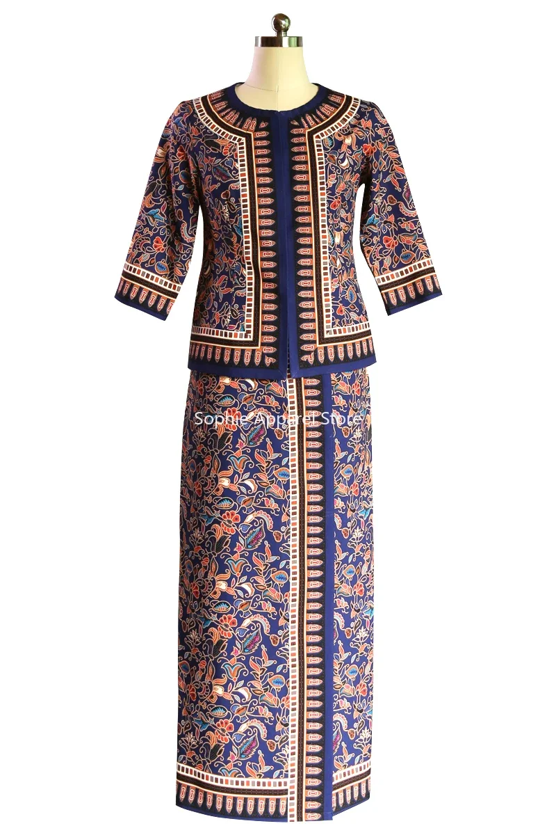 Batik Sarong Wrap - Uniforme de comissário de bordo do