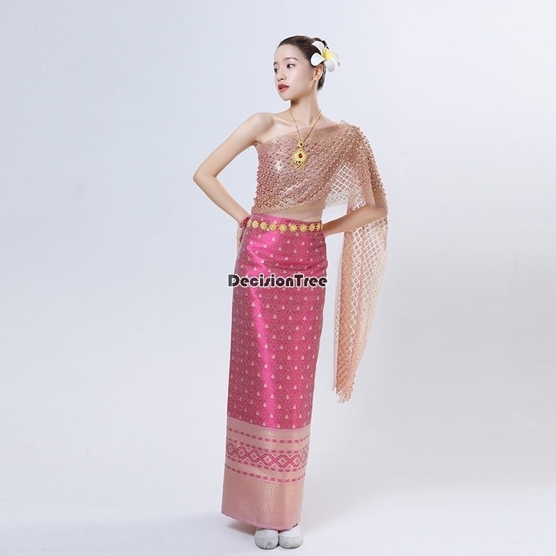 Batik Sarong Wrap - 2026 Vestido tradicional tailandês de algodão