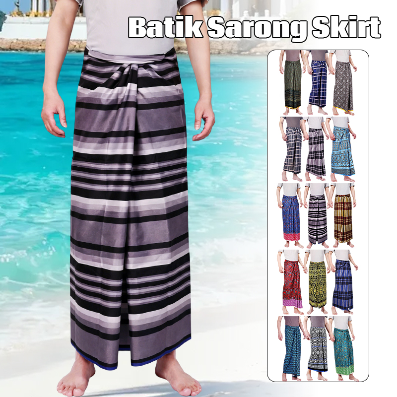 Batik Sarong Wrap - Saia Sarongue Batik Unissex, Vestido Étnico