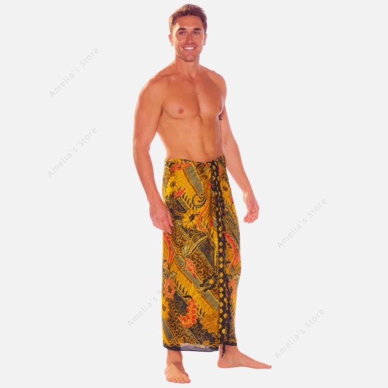 Batik Sarong Wrap - Sarongs masculino sarong com motivo tradicional