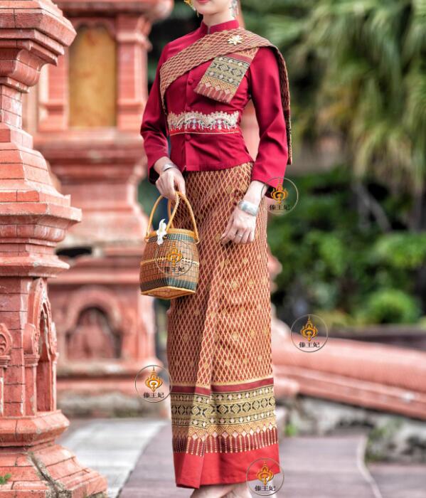 Batik Sarong Wrap - Vestido Tailândia Mulheres Primavera Sudeste Asiático