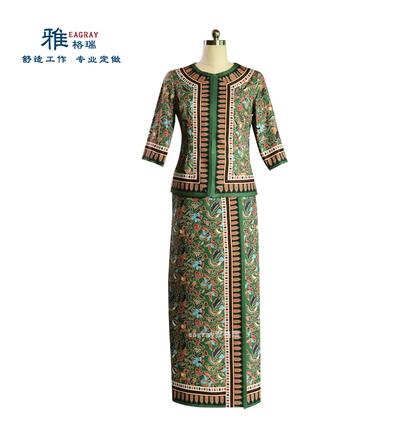Vestido de comissária de bordo - Batik Sarong Wrap avaliação e preço