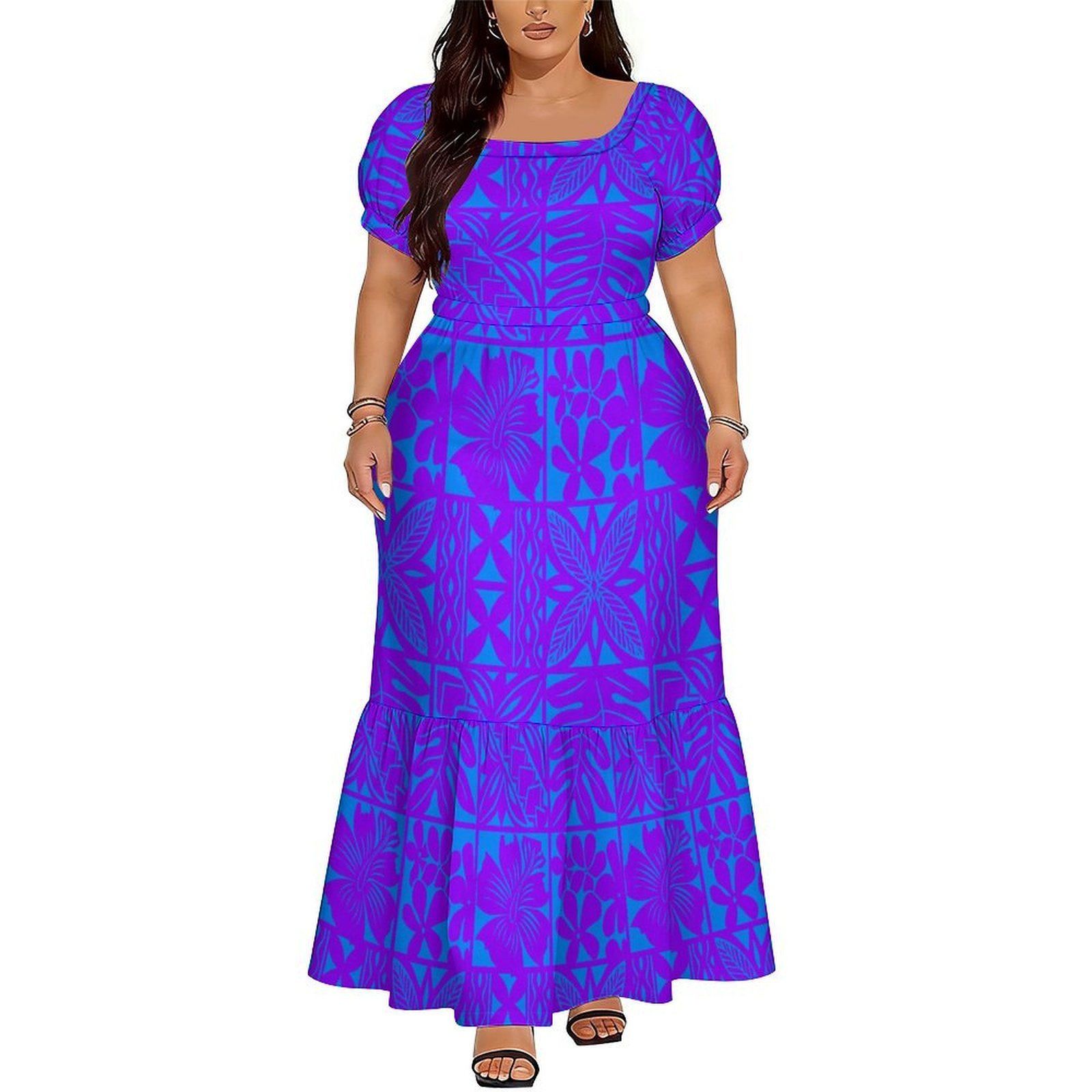 Vestido Longo Elegante com Dec - Ethnic Style Dresses avaliação e preço