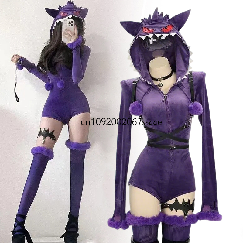 Fantasia Cosplay Anime Gengar, - Ethnic Outfit avaliação e preço