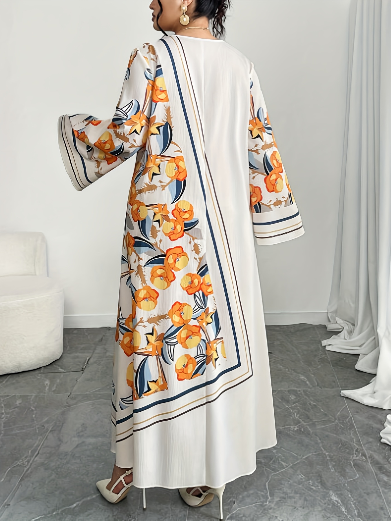 Vestido Robe Feminino Plus Siz - Ethnic Style Dresses avaliação e preço