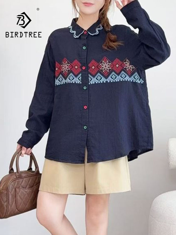 Nova Camisa Feminina de Algodã - Ethnic Fashion Clothing avaliação e preço