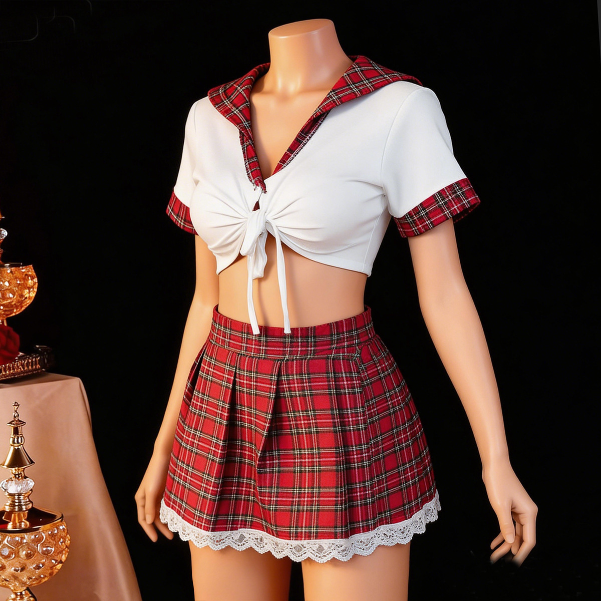 Lingerie Sexy Vermelha para Mu - Ethnic Outfit avaliação e preço