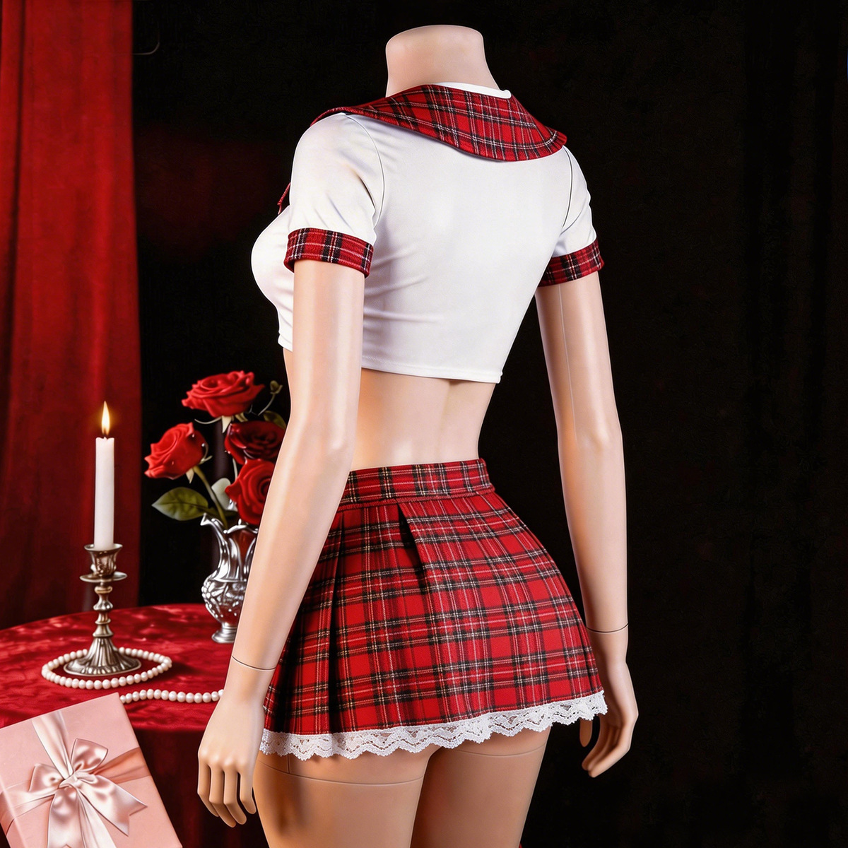 Lingerie Sexy Vermelha para Mu - Ethnic Outfit avaliação e preço