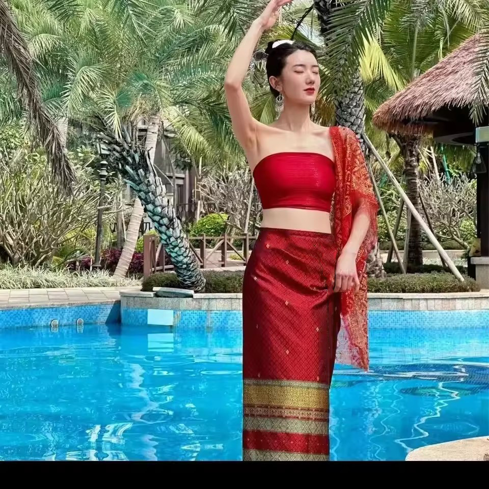 Feminino tailândia roupas trad - Batik Sarong Wrap avaliação e preço